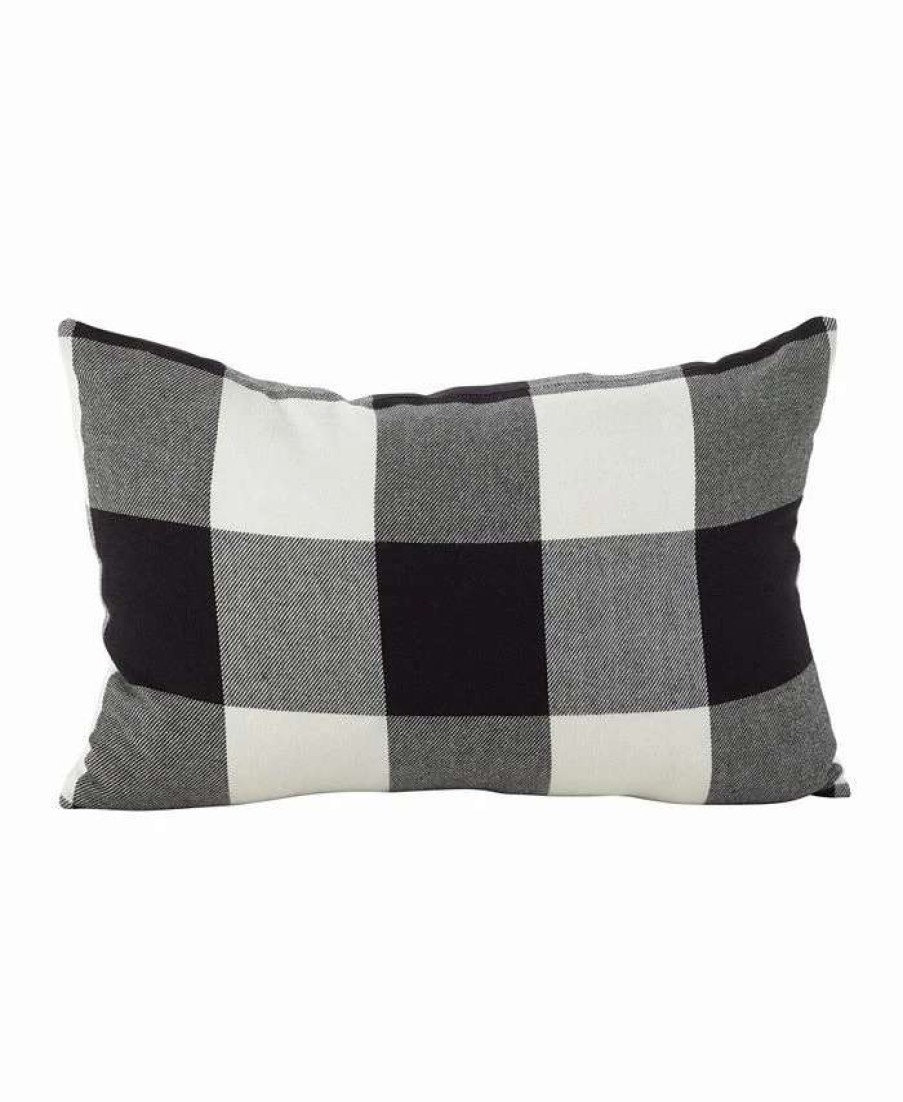 Decorative & Throw Pillows * | Saro Lifestyle Buffalo Plaid Decorative Pillow, 13 X 20