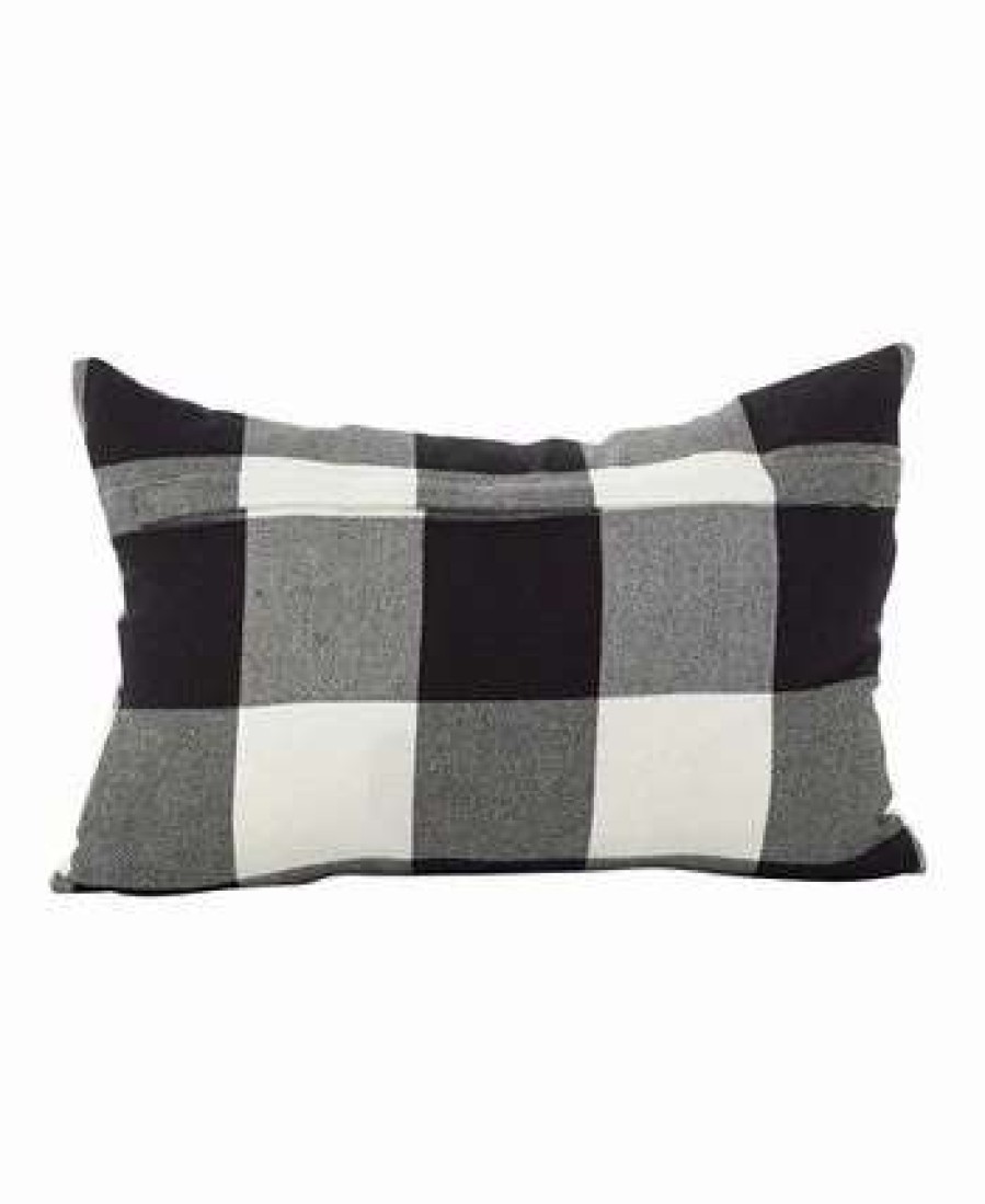 Decorative & Throw Pillows * | Saro Lifestyle Buffalo Plaid Decorative Pillow, 13 X 20