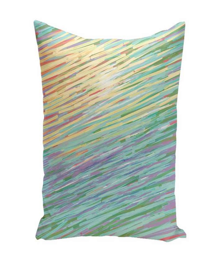 Decorative & Throw Pillows * | E By Design 16 Inch Decorative Abstract Throw Pillow Yellow