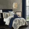 Comforter Sets * | Chic Home Maison 12 Piece Comforter Set, Queen Navy