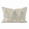 Decorative & Throw Pillows * | Saro Lifestyle Ver Christmas Tree Trio Decorative Pillow, 12 X 18 Silver