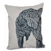 Decorative & Throw Pillows * | E By Design 16 Inch Black Decorative Safari Throw Pillow Ivory