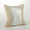 Decorative & Throw Pillows * | Saro Lifestyle Metallic Banded Decorative Pillow, 20 X 20 Silver