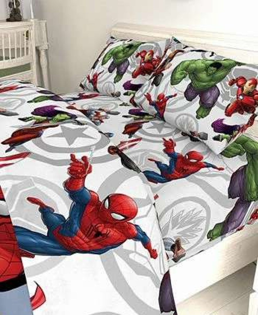 Comforter Sets * | Disney Marvel Avengers Marvel Team Full 5-Pc. Comforter Set Blue