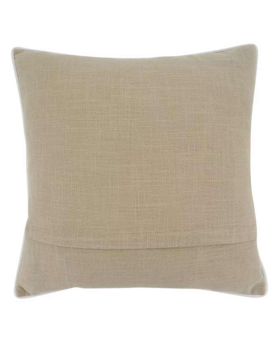 Decorative & Throw Pillows * | Saro Lifestyle Believe In Yourself Decorative Pillow, 18 X 18 Natural