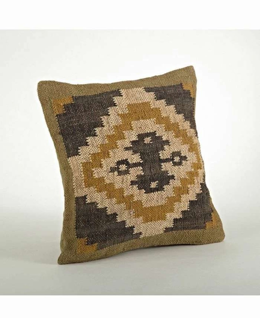 Decorative & Throw Pillows * | Saro Lifestyle Geometric Kilim Decorative Pillow, 20 X 20 Multi