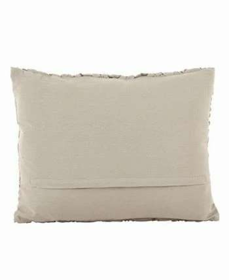 Decorative & Throw Pillows * | Saro Lifestyle Mocked Decorative Pillow, 14 X 20 Taupe