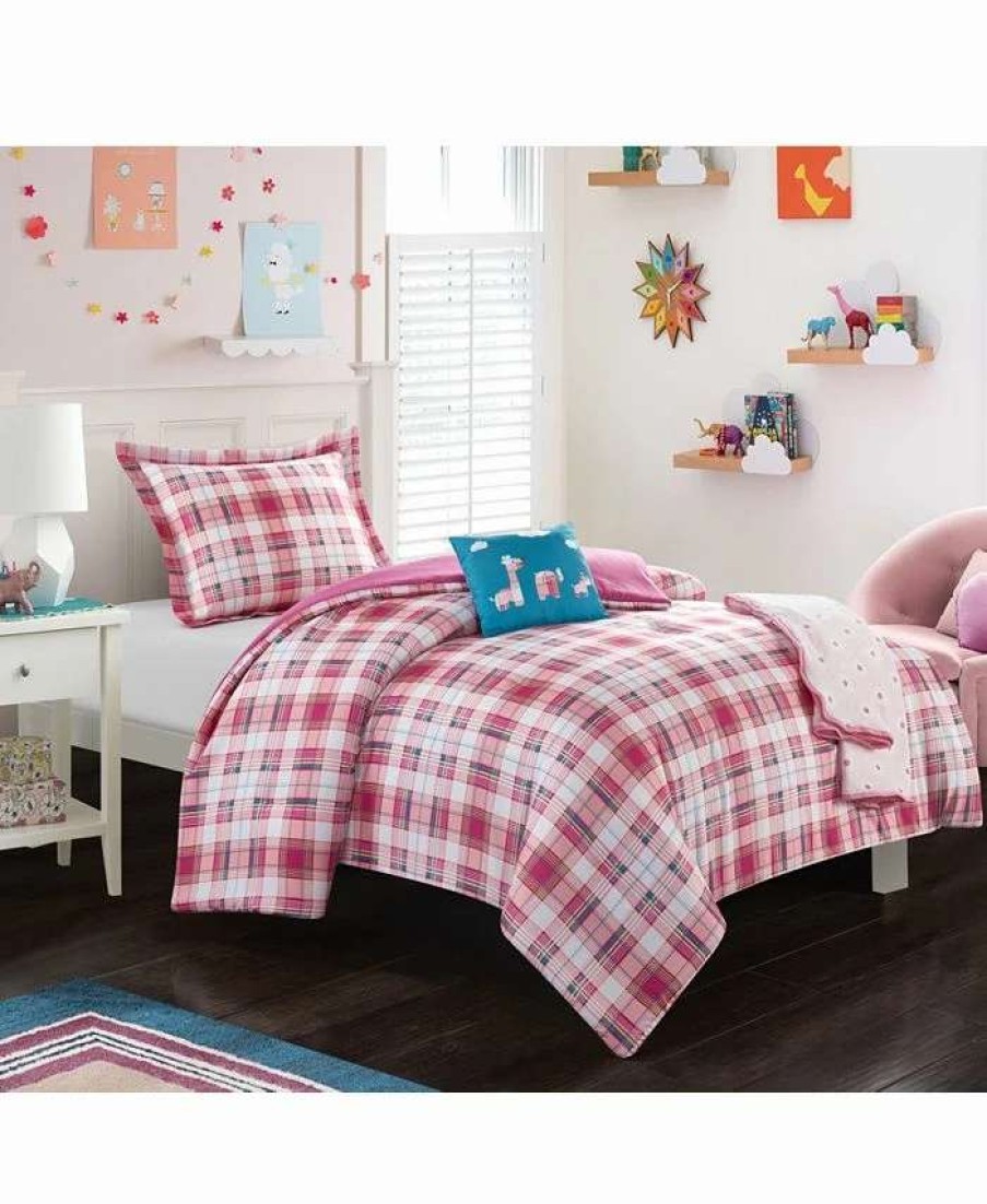 Comforter Sets * | Chic Home Jenna 4 Piece Twin Comforter Set Pink