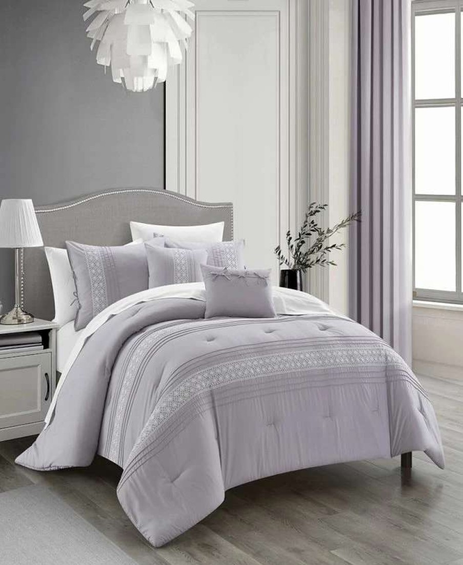 Comforter Sets * | Chic Home Brice 5 Piece Comforter Set, King