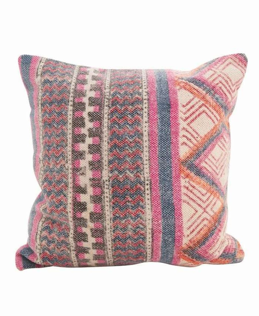 Decorative & Throw Pillows * | Saro Lifestyle Bohemian Mix Square Throw Pillow, 18 X 18 Multi