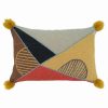 Decorative & Throw Pillows * | Saro Lifestyle Geometric Embroidered Decorative Pillow, 16 X 24 Multi