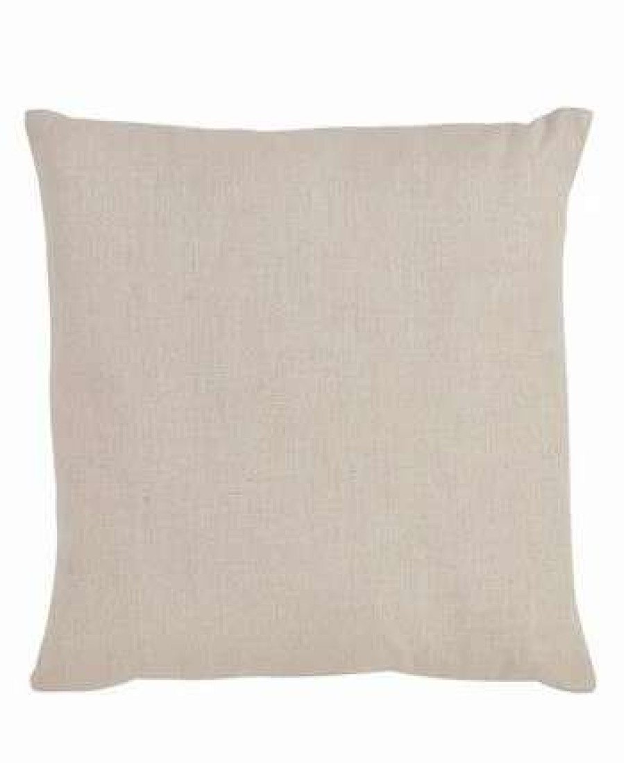 Decorative & Throw Pillows * | Saro Lifestyle Eucalyptus Printed Decorative Pillow, 18 X 18 Natural