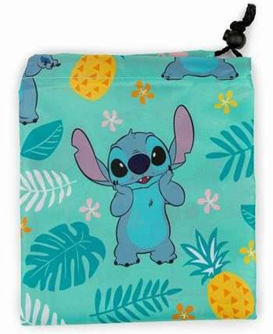 Comforter Sets * | Disney Lilo Stitch Leaves Pineapples Drawstring Laundry Bag, 32 X 21 Multi