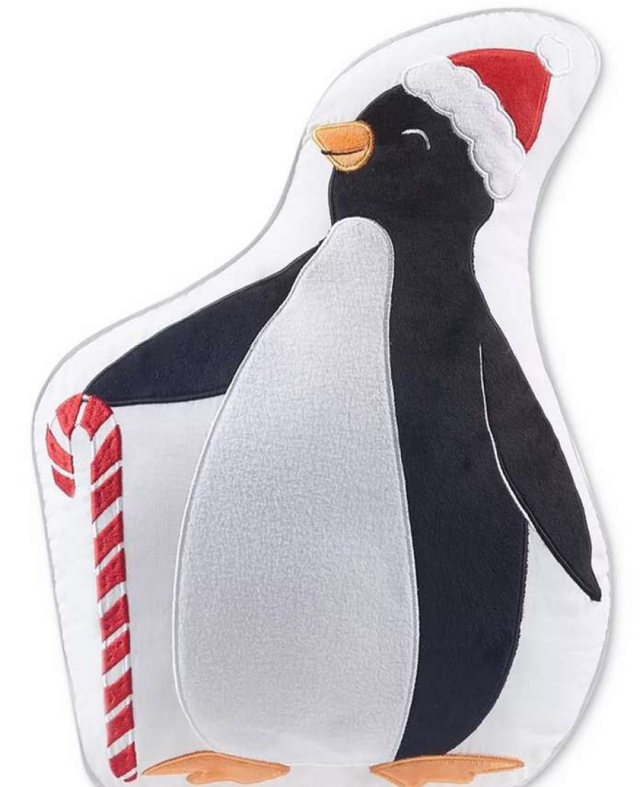 Decorative & Throw Pillows * | Charter Club Kids Figural Decorative Pillow, Created For Macy'S Penguin