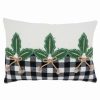 Decorative & Throw Pillows * | Saro Lifestyle Holly Buffalo Plaid Decorative Pillow, 12 X 18 Black And White