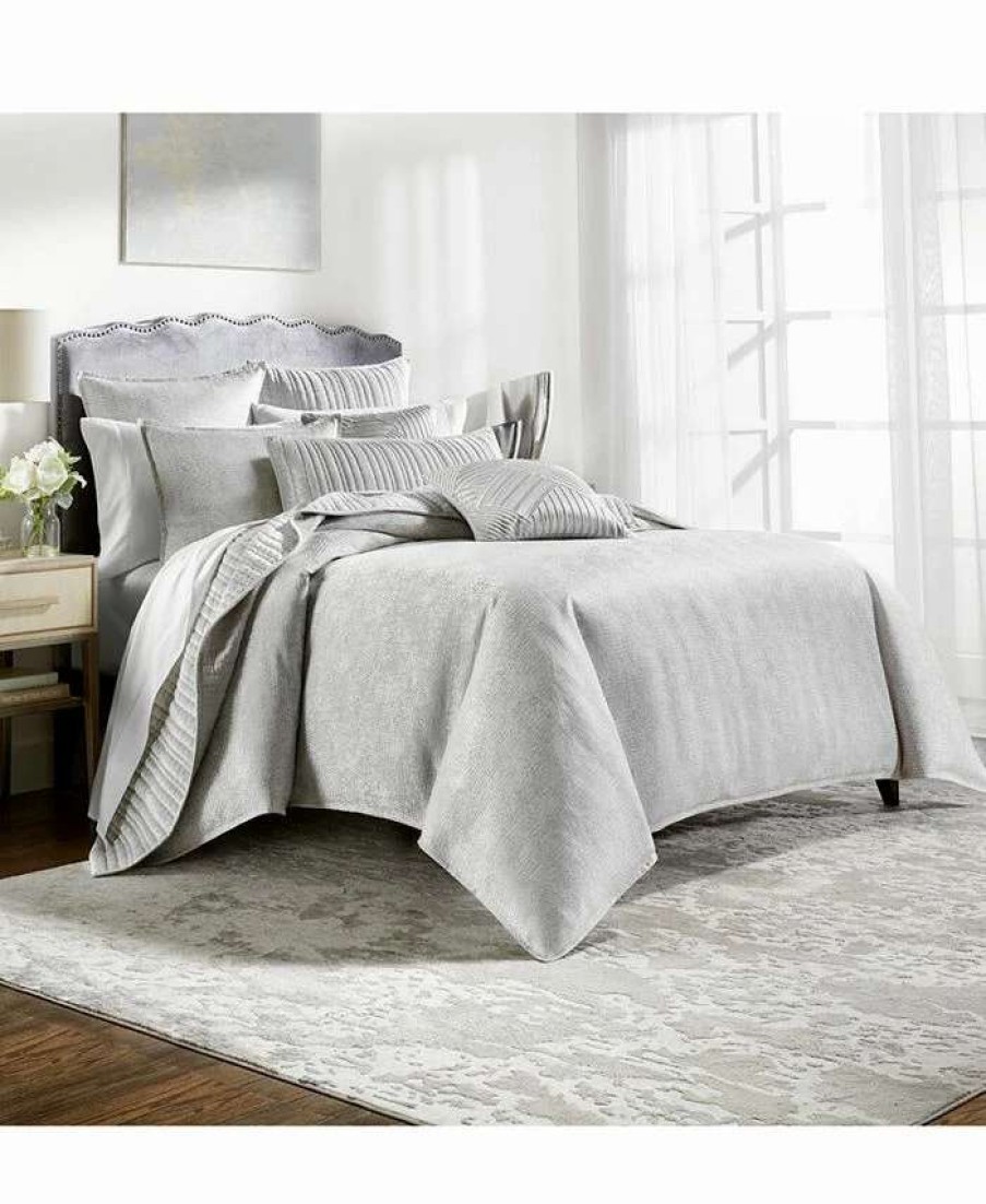 Duvet Covers & Sets * | Hotel Collection Tessellate 3-Pc. Duvet Cover Set, Full/Queen, Created For Macy'S Light Gray