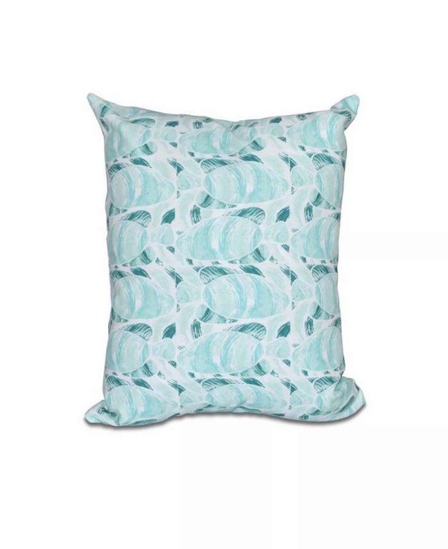 Decorative & Throw Pillows * | E By Design Fishwich 16 Inch Decorative Coastal Throw Pillow Teal