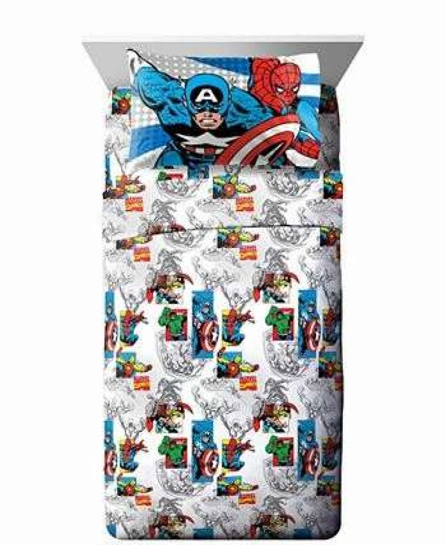 Sheets & Pillowcases * | Marvel Avengers 3-Piece Twin Sheet Set Multi