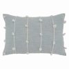 Decorative & Throw Pillows * | Saro Lifestyle Knotted Line Decorative Pillow, 16 X 24 Light Blue