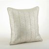 Decorative & Throw Pillows * | Saro Lifestyle Metallic Herringbone Decorative Pillow, 20 X 20 Silver