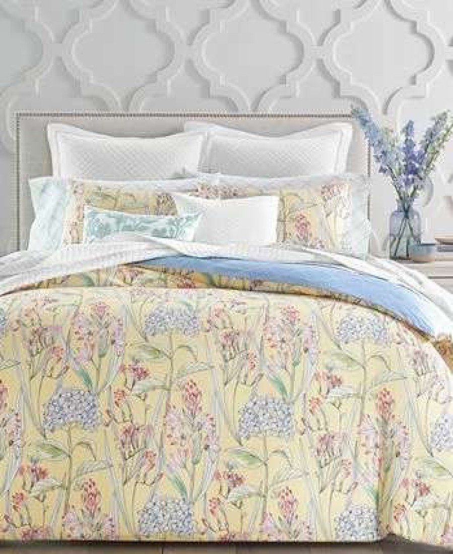 Sheets & Pillowcases * | Charter Club Printed Window Pane 550-Thread Count Cotton 4-Pc. Sheet Set, King, Created For Macy'S Blue