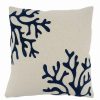 Decorative & Throw Pillows * | Saro Lifestyle Coral Decorative Pillow, 18 X 18 Ivory