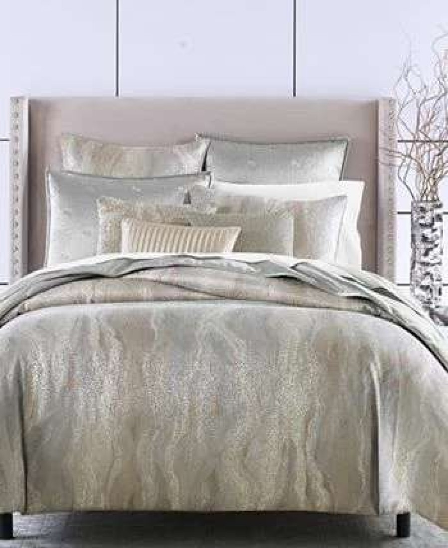 Duvet Covers & Sets * | Hotel Collection Terra Duvet Cover, Full/Queen, Created For Macy'S Grey