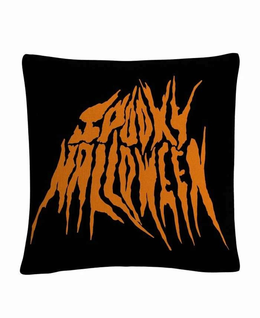 Decorative & Throw Pillows * | Baldwin Abc Spooky Metal Halloween Decorative Pillow, 16 X 16