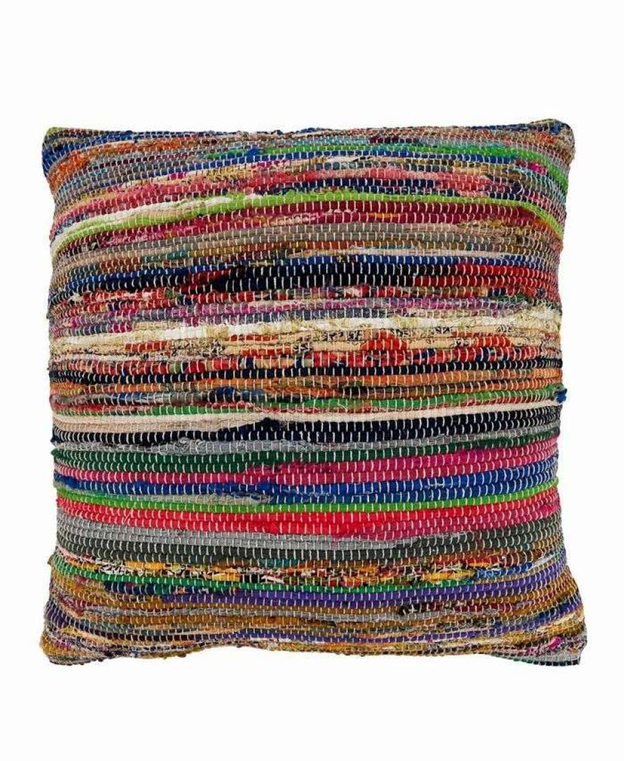 Decorative & Throw Pillows * | Saro Lifestyle Chindi Decorative Pillow, 22 X 22 Multi