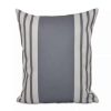 Decorative & Throw Pillows * | E By Design 16 Inch Decorative Striped Throw Pillow Gray