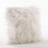 Decorative & Throw Pillows * | Saro Lifestyle Mongolian Faux Fur Decorative Pillow, 18 X 18