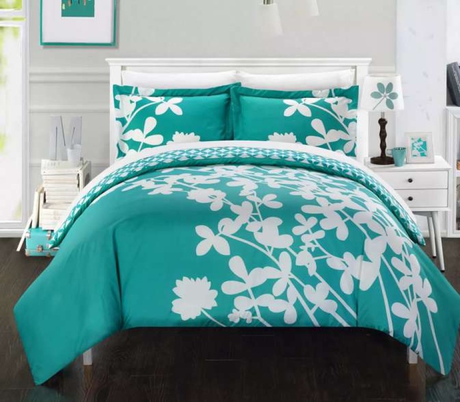 Duvet Covers & Sets * | Chic Home Alla Lily 7 Pc Queen Duvet Set