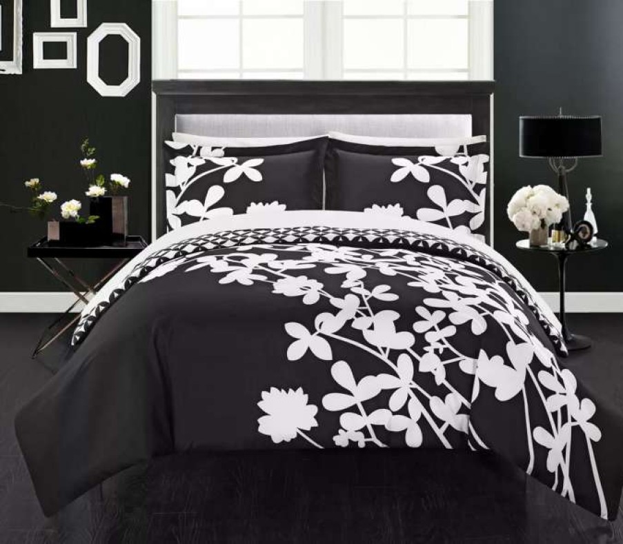 Duvet Covers & Sets * | Chic Home Alla Lily 7 Pc Queen Duvet Set