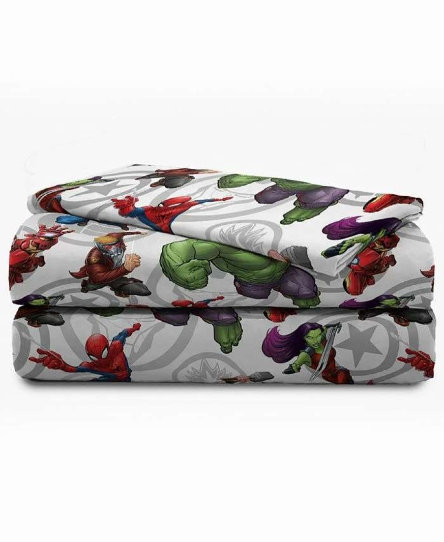 Sheets & Pillowcases * | Disney Marvel Avengers 3-Pc. Twin Sheet Set Green