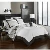 Duvet Covers & Sets * | Chic Home Trina 8 Pc King Duvet Set Grey