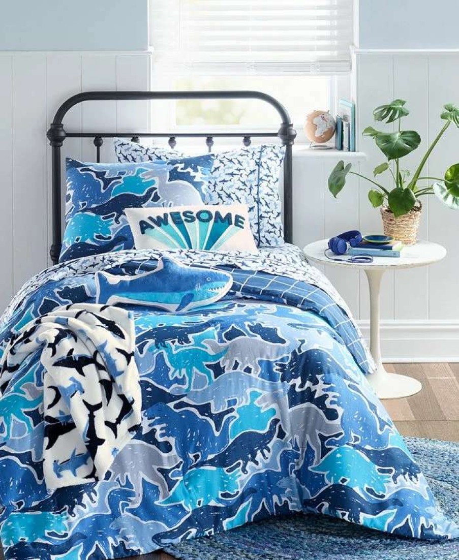 Comforter Sets * | Charter Club Kids 2-Pc. Cotton Comforter Set, Twin/Twin Xl, Created For Macy'S Dino Camo