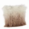 Decorative & Throw Pillows * | Saro Lifestyle Mongolian Lamb Fur Ombre Throw Pillow, 16 X 16