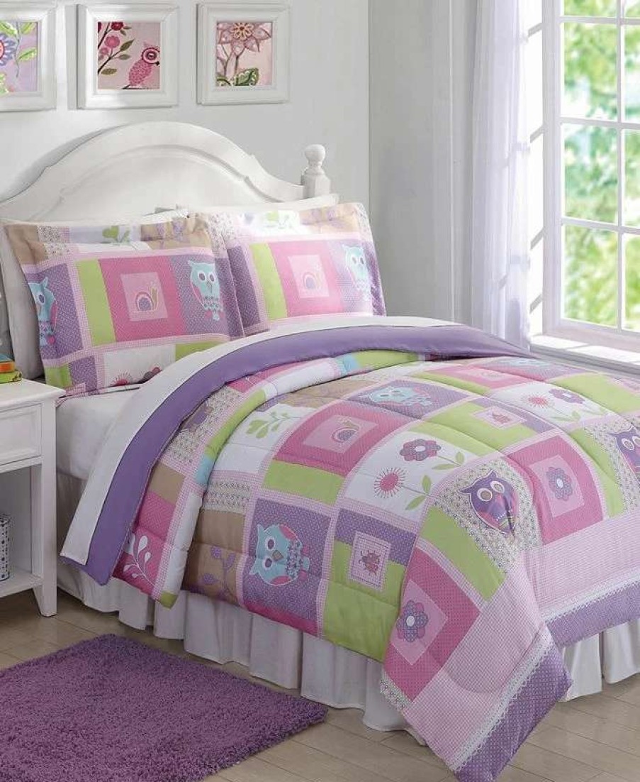 Comforter Sets * | My World Happy Owls Reversible 2-Pc. Twin Comforter Set Multi