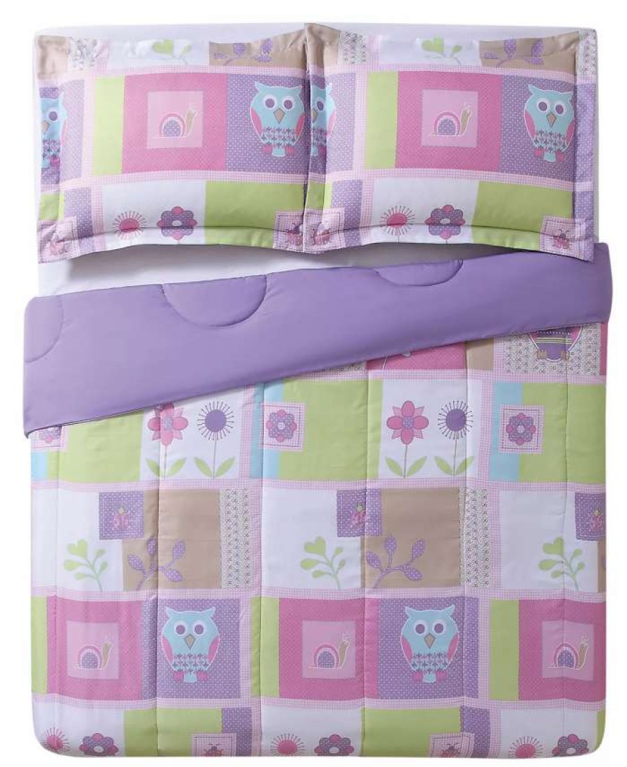 Comforter Sets * | My World Happy Owls Reversible 2-Pc. Twin Comforter Set Multi