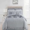 Comforter Sets * | Chic Home Yvette 12 Piece Queen Comforter Set Gray