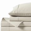 Sheets & Pillowcases * | Anne Klein Reverie Cotton Under 200-Thread Count 4 Piece Queen Solid Sheet Set Sand