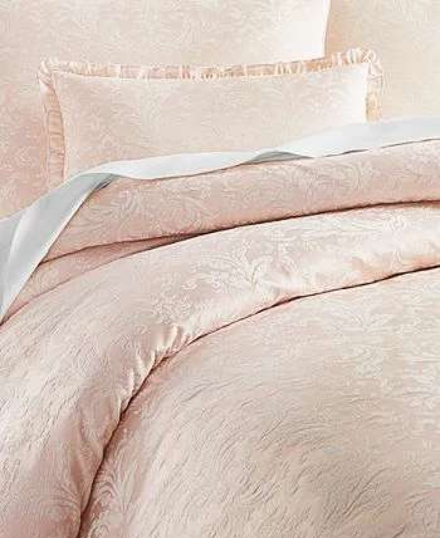 Comforter Sets * | Hotel Collection Distressed Damask Comforter Set, Full/Queen, Created For Macy'S Blush