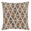 Decorative & Throw Pillows * | Saro Lifestyle Triange Embroidered Decorative Pillow, 18 X 18 Multi