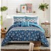 Comforter Sets * | Jessica Simpson Ydette 4 Piece Full/Queen Comforter Set Blue