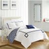 Duvet Covers & Sets * | Chic Home Kendall 4 Pc Queen Duvet Cover Set Navy