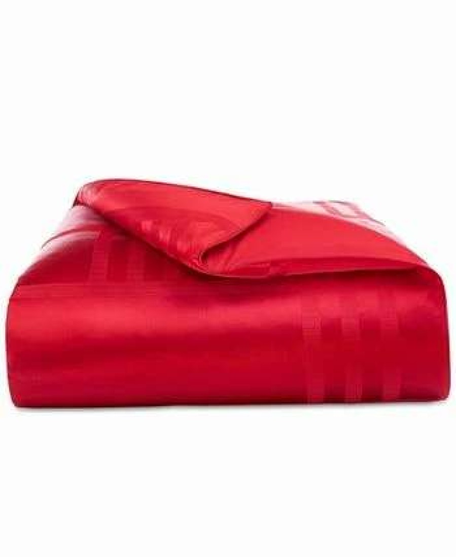 Duvet Covers & Sets * | Hotel Collection Structure Duvet Cover, Full/Queen, Created For Macy'S Red