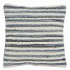 Decorative & Throw Pillows * | Saro Lifestyle Chindi Denim Striped Decorative Pillow, 18 X 18 Indigo