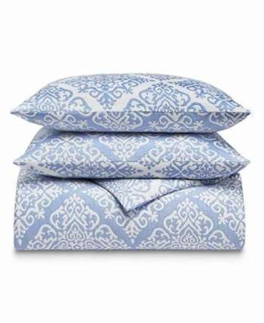 Duvet Covers & Sets * | Charter Club Medallion 2-Pc. Duvet Cover Set, Twin, Created For Macy'S Blue