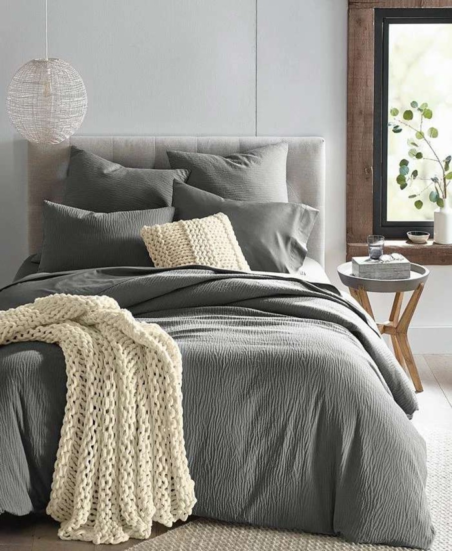 Comforter Sets * | Oake Crinkle Matelasse 3-Pc. Comforter Set, Full/Queen, Created For Macy'S