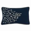 Decorative & Throw Pillows * | Saro Lifestyle Chool O'Fish Decorative Pillow, 12 X 20 Navy Blue